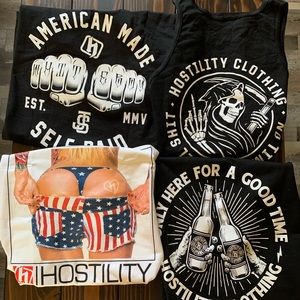 Hostility Clothing Men’s tank & two shirts for $25